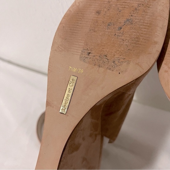 Louise et Cie Women’s Piarissa Wedge Suede Beige Sandal Sz 7.5M Business Casual - Picture 7 of 8